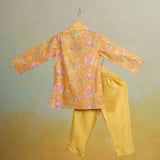 Casa Ninos YELLOW FLORAL KURTA SET