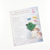Little Pink Llama Bird-Green-Brooch