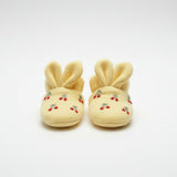 Bunny Booties | Yellow Embroidered