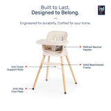 Growgether ORBIT 4-in-1 High Chair | 6-36 Months (Up to 15 kg) Beige