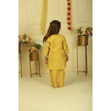 Pankhuri By Priyanka Musturd Yellow Suit Set