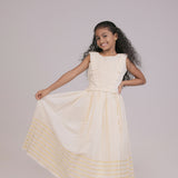 Di & De Premium Handloom Ethnic Sleeveless Top & Skirt