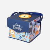 LSB 16pcs Blue King Lion Newborn Hamper/Gift Box for Baby Boy, 0-6 months