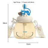 Little Surprise Box,White & Blue Carnival theme Kids Water Bottle, 1000ml