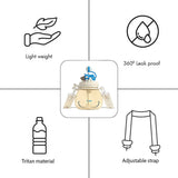 Little Surprise Box,White & Blue Carnival theme Kids Water Bottle, 1000ml