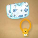 LSB 16pcs Blue King Lion Newborn Hamper/Gift Box for Baby Boy, 0-6 months