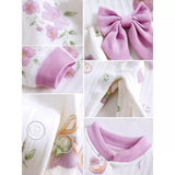 23 pcs Fairy Bow Newborn Baby Girl Gift Box set, All Season Wear Hamper with luxury designed Storage Cane Basket (0-12 months)
