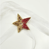Little Pink Llama Guiding Star-Red-Brooch