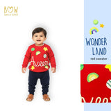 Boys Customised Wonderland Sweater - Red