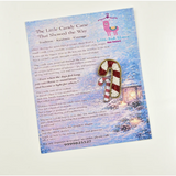 Little Pink Llama Candy Cane-Hair Clip