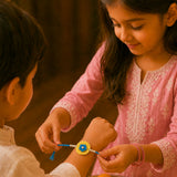 Babies Of Wonder Flower Rakhi - Blue