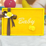 LSB Yellow Sunshine Wooden Baby Shower Box ( Gender Neutral)