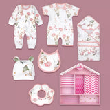 LSB Newborn Baby Girl Wooden Dollhouse Gift Hamper (0-12 months)
