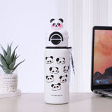 Little Surprise Box,White 3d Panda Stainless Steel Kids Water Bottle, 550ml