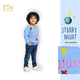 Boys Customised Starry Night Sweater - Sky