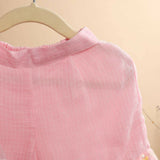 Casa Ninos pink Haltes Neck Kurti With Sharara